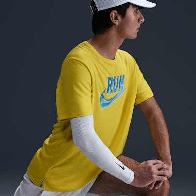★ Nike★ Miler Run Energy Dry Fit Short Sleeve Running Top Nike Mens Miler Run Energy Dri-FIT Running Short Sleeve T